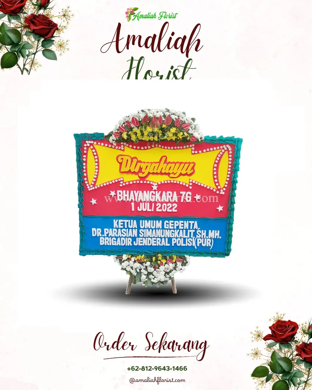 Papan Bunga HUT Ulang Tahun Badiri